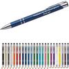 WPRO Cosima Ballpoint Pens, Set of 1,000, Black, Engravable Metal, Blue-Writing Refill view 1