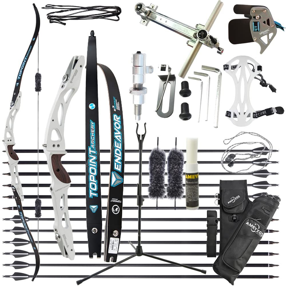 wolfman 18–44 lb Recurve Bow Set for Adults, ILF Riser, Right-Handed, 66 in/36 lb