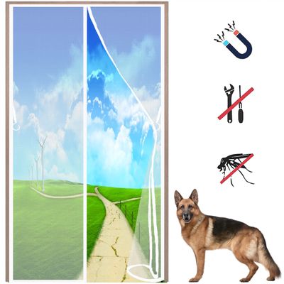 LZHBD Magnetic Insect Screen Door Curtain, 80 x 265 cm, White