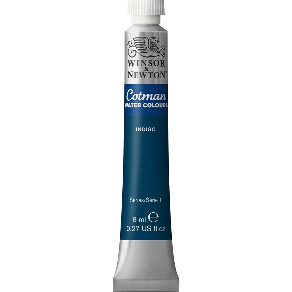 Winsor & Newton 8840097 Cotman Studio Watercolor, 8 ml Tube – Indigo