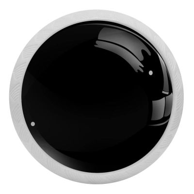 Crystal Glass Drawer Knob, Ergonomic, 30 mm, Round, Glow-in-the-Dark, for Kitchen, Dresser, Cabinet and Wardrobe