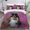 NYSMGS 200 x 200 cm Shetland Sheepdog Duvet Cover Set with 2 Pillowcases view 1