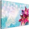 Feeby 1-Piece Nonwoven Canvas Wall Art, 30 x 20 cm, Blue Lily Nature Print view 1