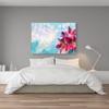 Feeby 1-Piece Nonwoven Canvas Wall Art, 30 x 20 cm, Blue Lily Nature Print view 3
