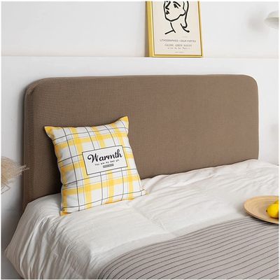 Stretch Headboard Cover 140/200/180, Dust-Resistant, Black/Blue/Beige/Gray (M, 220 cm)