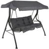 PATIO Luna/Kate Small Balcony Swing, 130 cm Seat, Cushions and Adjustable Canopy view 1