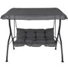 PATIO Luna/Kate Small Balcony Swing, 130 cm Seat, Cushions and Adjustable Canopy view 2