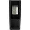 KRATKI Enyo Flat02 freestanding indoor wood-burning stove, BImSchV 2 compliant, 6 kW, 80% thermal efficiency, handleless door with storage compartment, 129 x 49 cm view 3