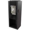 KRATKI Enyo Flat02 freestanding indoor wood-burning stove, BImSchV 2 compliant, 6 kW, 80% thermal efficiency, handleless door with storage compartment, 129 x 49 cm view 4