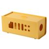Liudan Rectangular Cable Management Box for Power Strips, Yellow view 1