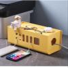 Liudan Rectangular Cable Management Box for Power Strips, Yellow view 4
