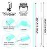 Yolev 12-Piece Silicone Straw Set, Reusable Colored Straws for 12–30 oz, 6 mm, with Cleaning Brush view 3