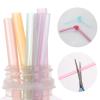 Yolev 12-Piece Silicone Straw Set, Reusable Colored Straws for 12–30 oz, 6 mm, with Cleaning Brush view 4