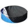 XNSHUN Round Pool Cover for Dog Pools, UV-Resistant Foldable Cover, Black view 1
