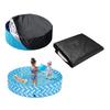 XNSHUN Round Pool Cover for Dog Pools, UV-Resistant Foldable Cover, Black view 3