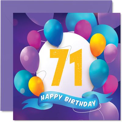 Stuff4 71st Birthday Card for Men and Women