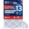 BNX TruFilter 16 x 25 x 1 MERV 13 Air Filter, 4-Pack view 1