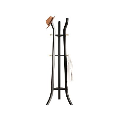 Modern Freestanding Coat Rack, Black