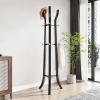 Modern Freestanding Coat Rack, Black view 4
