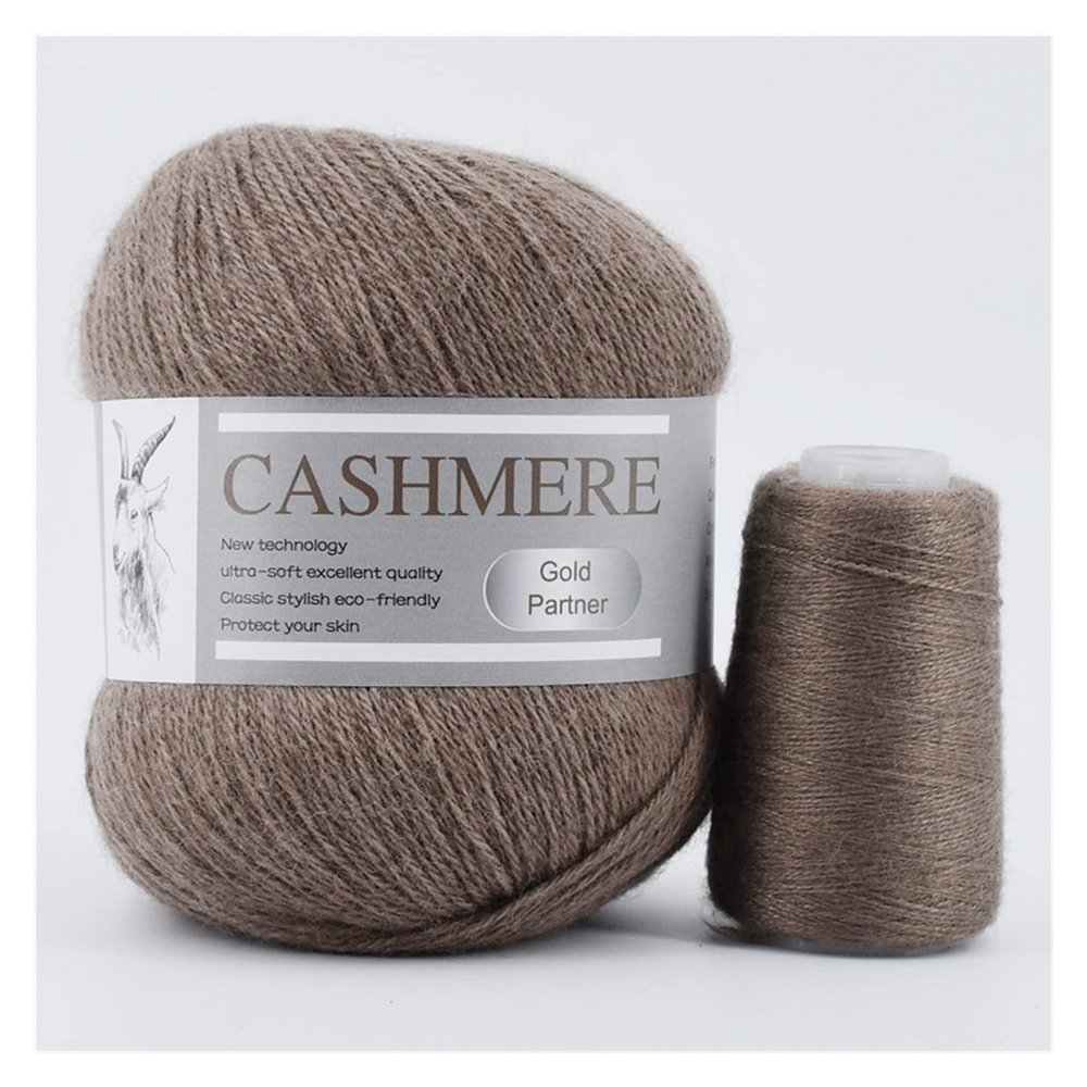 TYUTYU 4-Piece Mongolian Cashmere Yarn, Soft Knitting and Crochet Yarn, Color 4