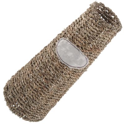 Handmade Brown Woven Plastic Vase for Flowers