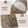 Handmade Brown Woven Plastic Vase for Flowers view 3