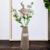 Handmade Brown Woven Plastic Vase for Flowers view 4