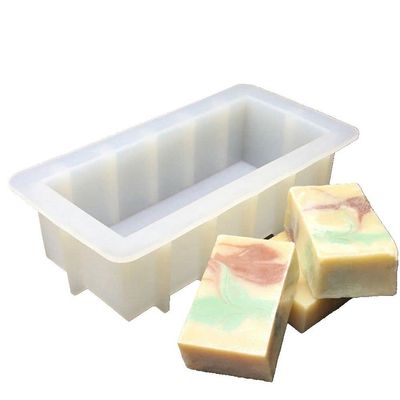 Flexible Rectangular Silicone Soap Mold, 1 L