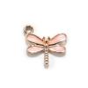 Aeromdale Enamel Charms, 10 Pieces, Glittering Dragonfly Shape, Pendants for Bracelets, Necklaces and Jewelry, DIY Accessory, 12 x 11 mm, C, 1 Set view 1