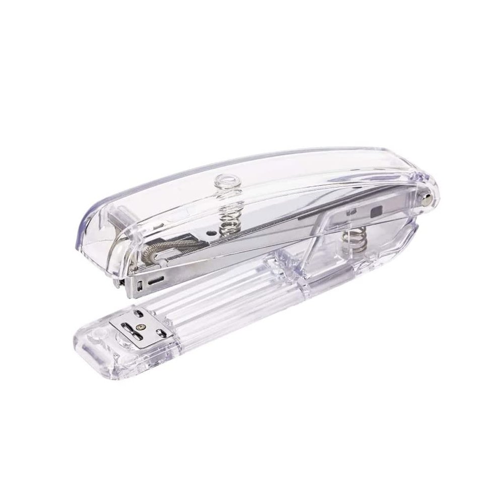 Bro Acrylic Stapler, Transparent Desktop Stapler with Non-Slip Feet