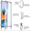 mtb more energy Phone Necklace Case for Realme C35/Narzo 50A Prime (6.6") – Snake Silver Metal Chain, Anti-Shock TPU view 3