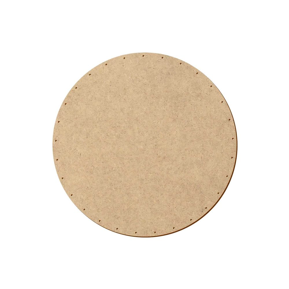 Round HDF/MDF Basket Base for 2 mm Peddig Reed, 5–35 cm