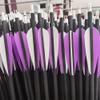 wolfman 32-Inch Carbon Arrows, Spine 500, for Recurve and Compound Bows, 6 Arrows + 1 Quiver, Purple view 4