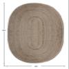 CASAVANI Round Jute Rug, Indian Handcrafted Woven Rug, Outdoor Doormat, Garden Rug, Kitchen and Dining Room Rug, Bohemian Living Room Rug, 120 x 240 cm (4 x 8 ft) view 3