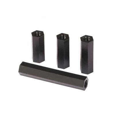 Black M2.5 x 8 mm Nylon Female Hex Standoffs, 100 Pieces