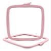 Nurge Square Plastic Embroidery Hoops, Cross-Stitch and Punch-Needle Hoop, Size M, Pink view 1
