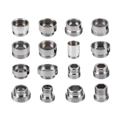 MMLFX 1-Piece Chrome-Plated Brass Faucet Aerator Adapter, Male/Female M22/M24, G1/2"/3/4" (M18-M22)