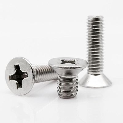 M5 x 16 mm Phillips Flat Countersunk Screws, 10-Pack, A2-70 304 Stainless Steel