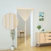 String Curtain, Doorway Divider, Bedroom Decor, Kitchen Cabinet, Living Room, Laundry Room, Hallway, Tassel, Room Divider, Boho, Hippie, for Weddings and Parties, 100 x 280 cm, Mid-Champagne view 3