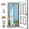Magnetic Insect Screen Door Curtain, No-Drill Adhesive Mount, Black, 110 x 230 cm view 1
