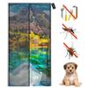 Magnetic Insect Screen Door 120 x 205 cm, Mosquito Net Curtain, No-Drill Adhesive Mount, Black view 1