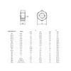 Stainless Steel M1.6 Hex Nuts, 50 pcs view 2