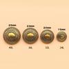 ZoTuoART Retro Engraved Metal Buttons, Round, Antique British Style, Style 01 Antique Silver, 20 mm, 12 pcs view 3