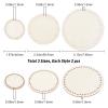 GORGECRAFT 6-Piece Mini Wooden Crochet Bag Base Set, 3 Sizes, Round Unfinished Solid Wood view 2