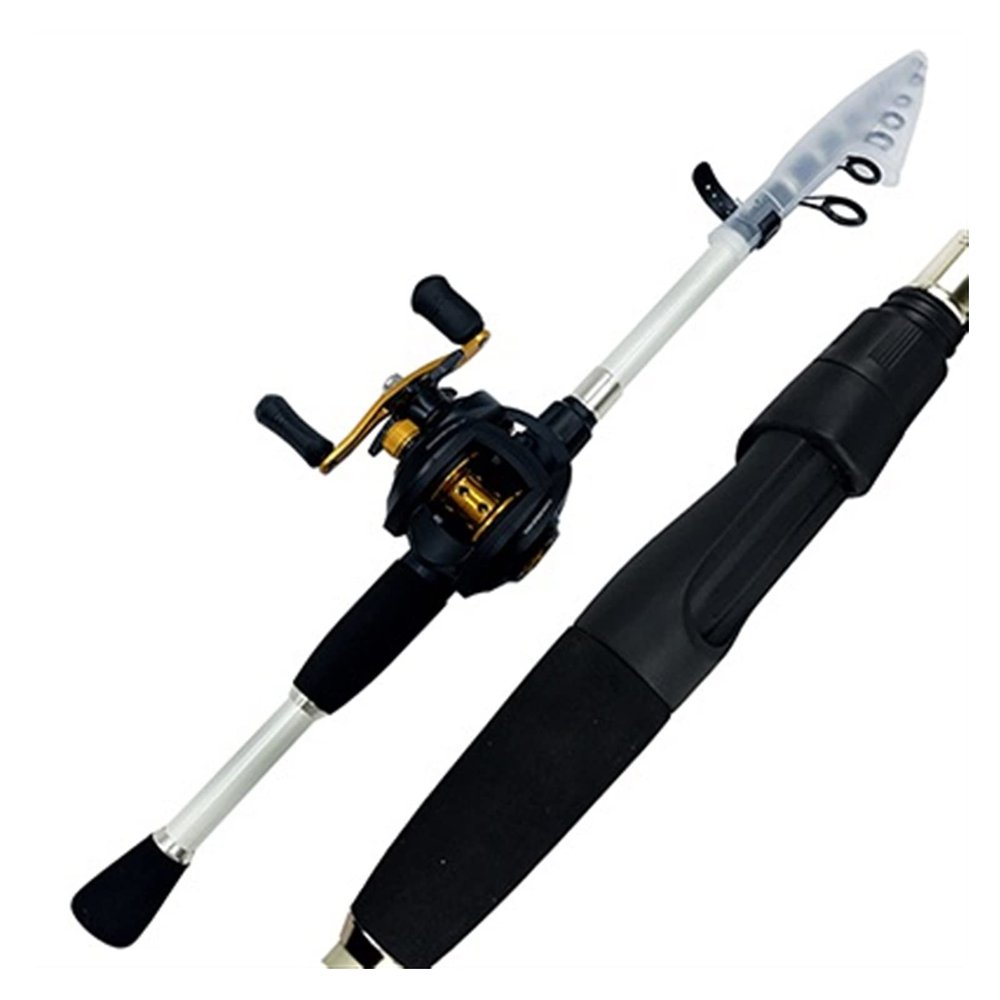 caihuashopping 2.4 m Ultralight Fishing Rod and Reel Combo, Yellow