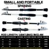 caihuashopping 2.4 m Ultralight Fishing Rod and Reel Combo, Yellow view 2