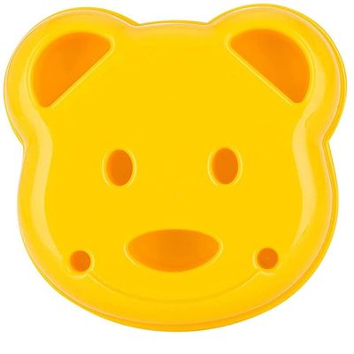 FlleMore Cartoon Sandwich Cutter for Kids, Girl Toast Bear Cookie Cutter, 9.7 x 9.2 x 3 cm
