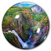 Norway Hardanger Refrigerator Magnet, Decorative Travel Souvenir, Crystal Glass view 1