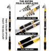 Caihuashopping Professional Telescopic Fishing Rod and Spinning Reel Set (Color: Clear) view 4