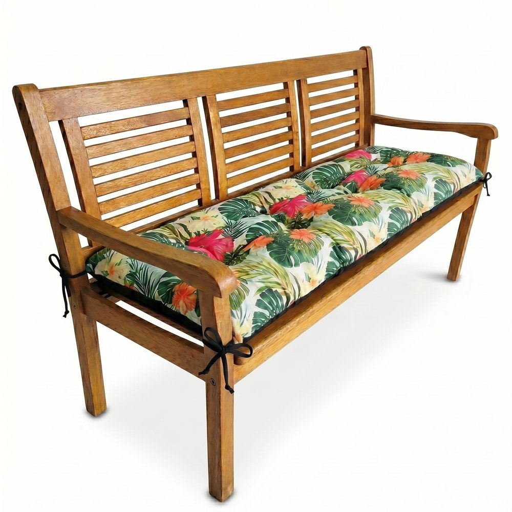 4L Textile Outdoor Bench Cushion for Garden Benches and Porch Swings